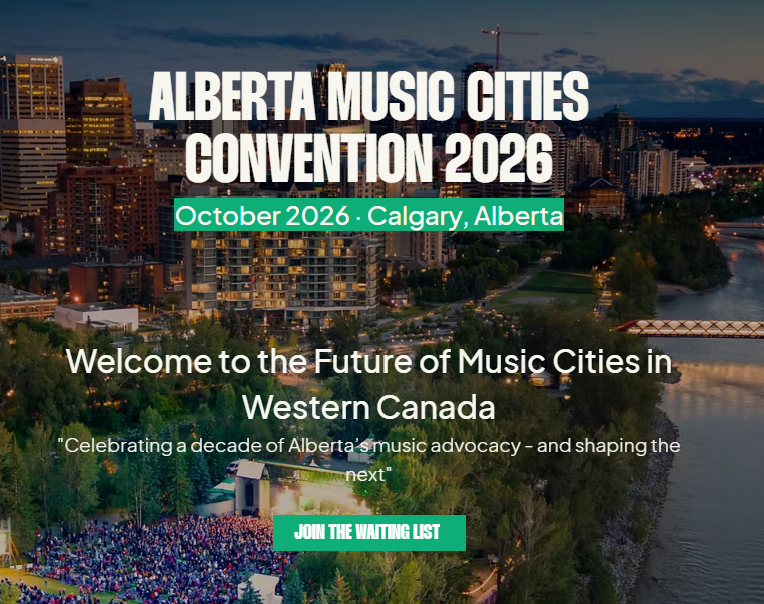 Alberta Music Cities Convention 2026